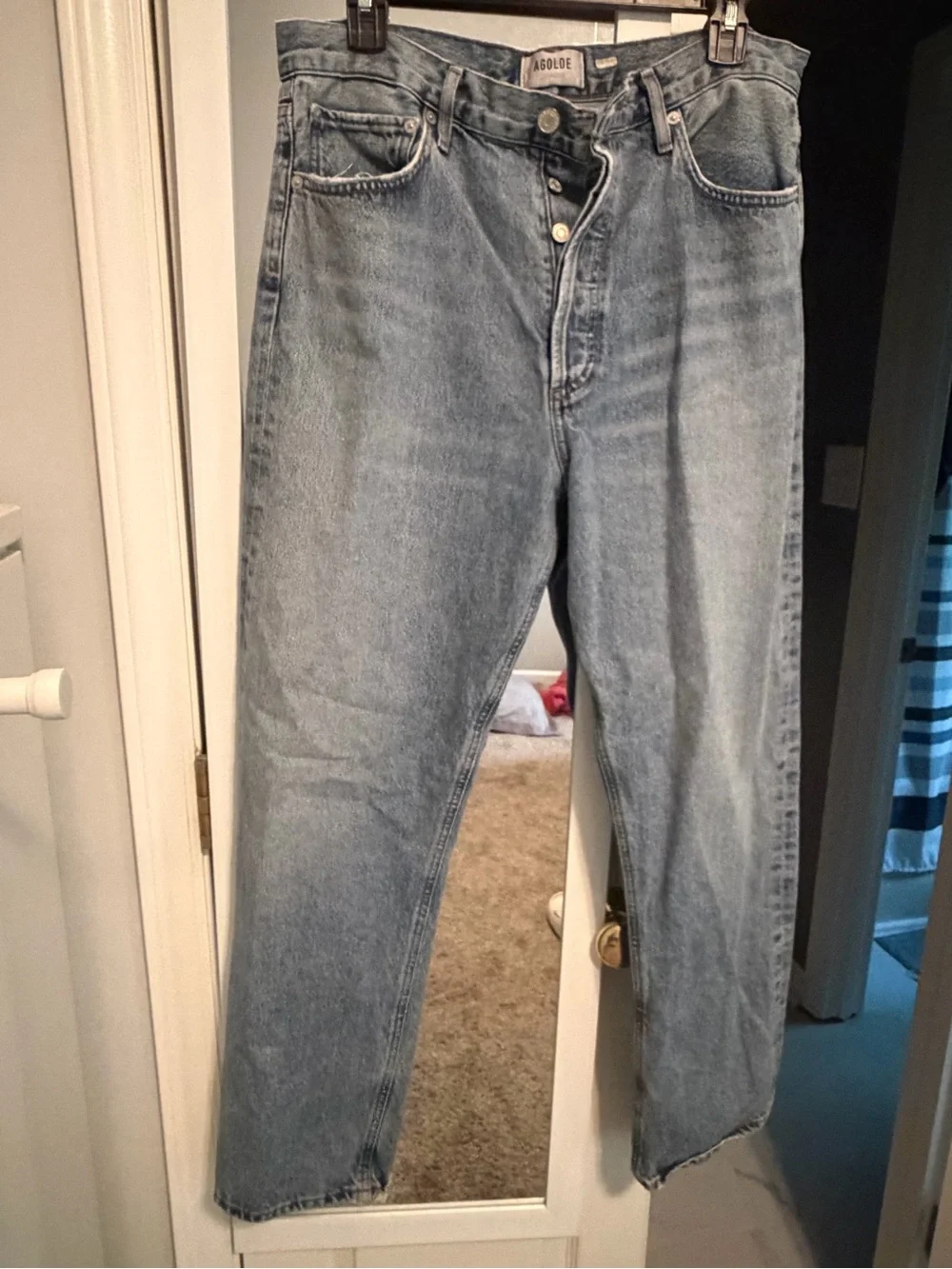 AGOLDE 90s Pinch Waist High Rise Straight Jeans | Size 30 - Picture 3 of 10